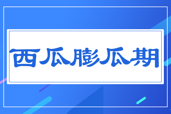 西瓜膨瓜期