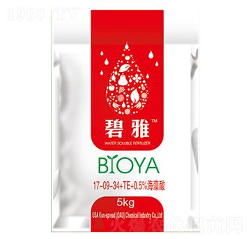 高鉀型大量元素水溶肥17-09-34+TE+0.5%海藻酸-康施得